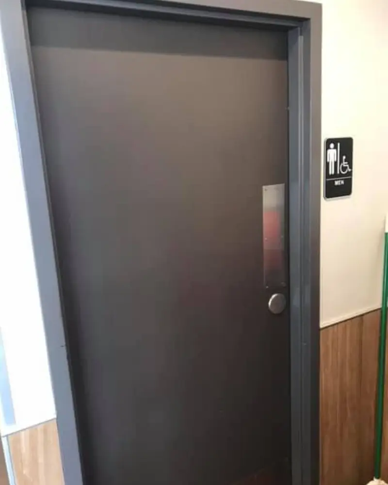 Commercial interior door